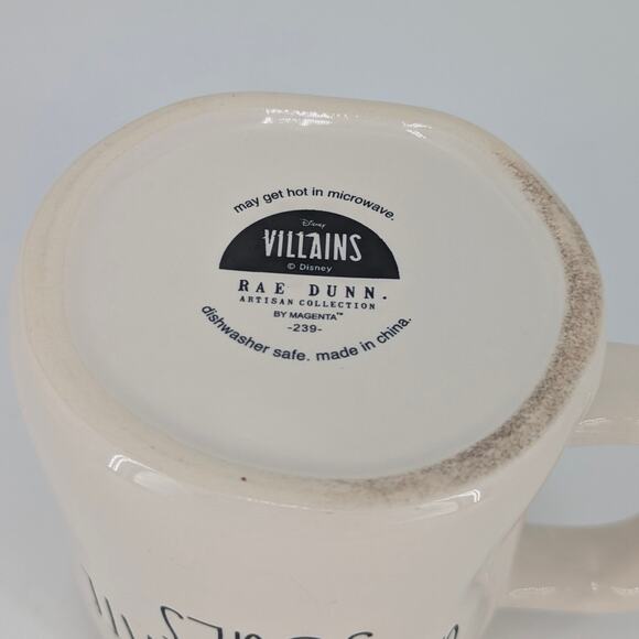 Rae Dunn Disney Villains Ursula Mug Ceramic Cup Sea Witch Poor Unfortunate Souls - Picture 9 of 10